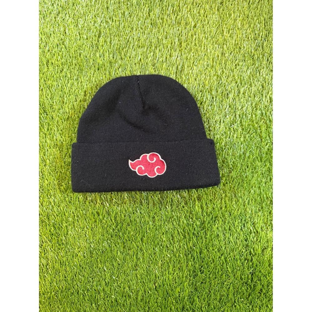Naruto Shippuden Akatsuki Cloud Beanie Black Knit Hat Viz Media Anime